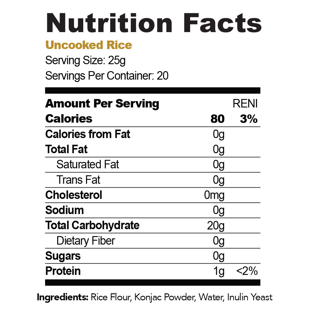 Shirataki Dried Rice