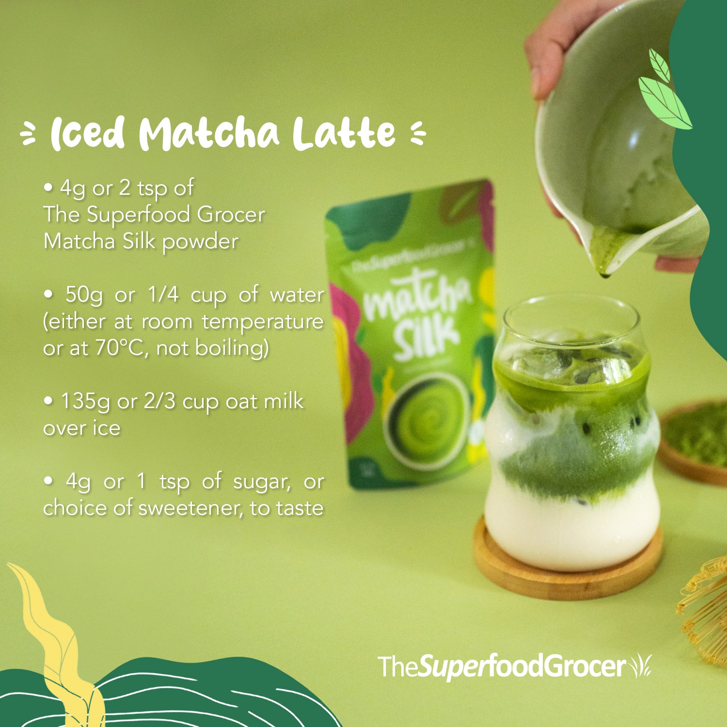 The Superfood Grocer Matcha Silk Matcha Powder 40g