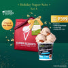 Super Scoops Dairy-Free Vegan Ice Cream 1 Pint Christmas Set