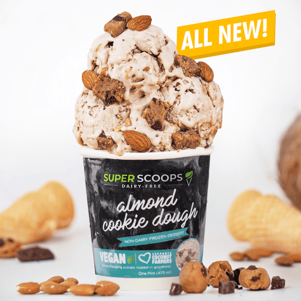 SUPER SCOOPS Almond Cookie Dough Vegan Ice Cream Philippines The